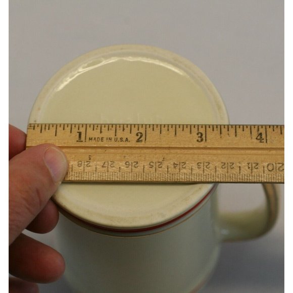 Vintage Hyalyn 620 Ceramic Stein Mug Coupe 3/4 No. 366 Auto Gold Tone Handle Rim - Picture 9 of 12